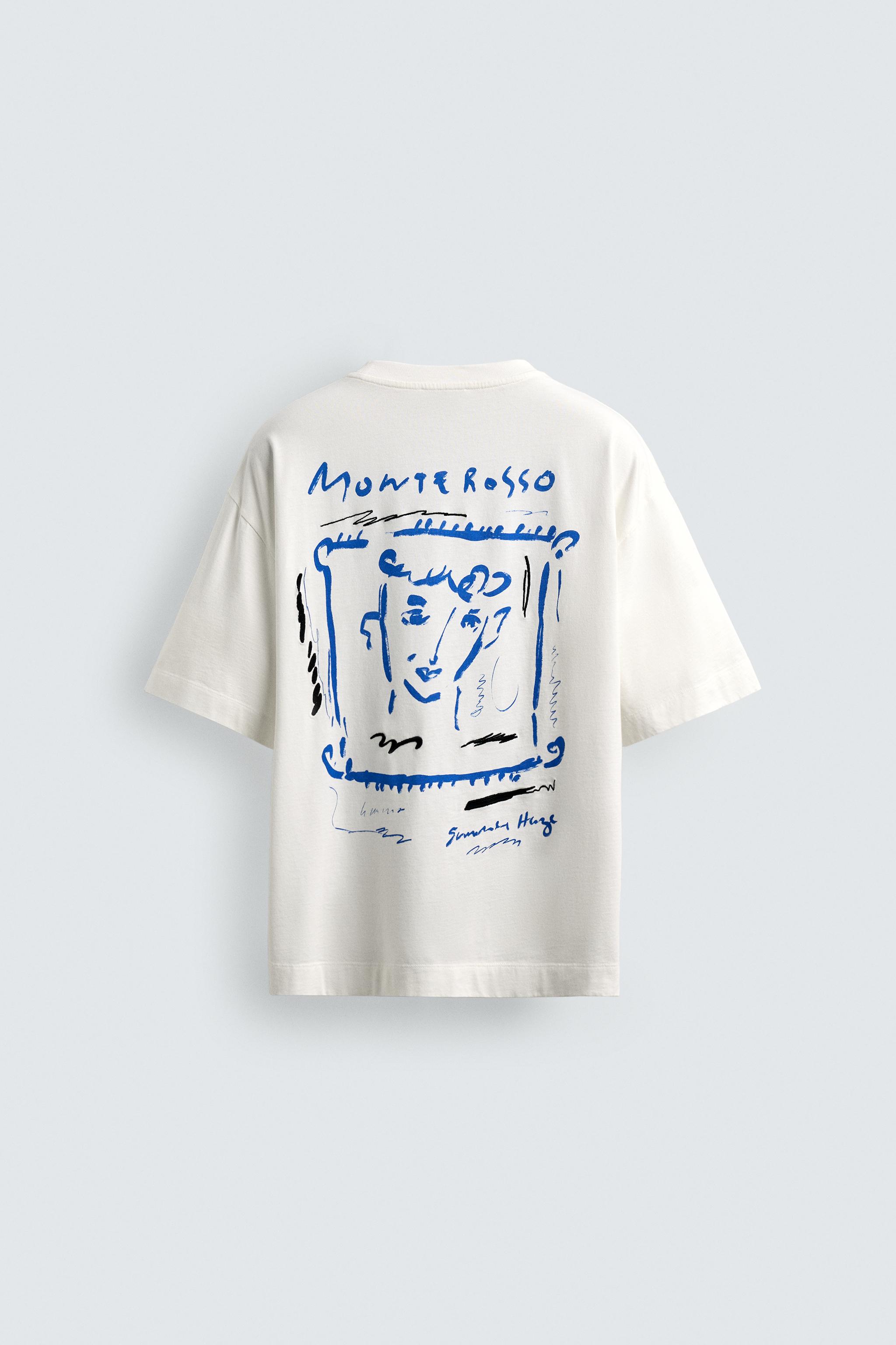T-SHIRT À IMPRIMÉS EN CONTRASTE